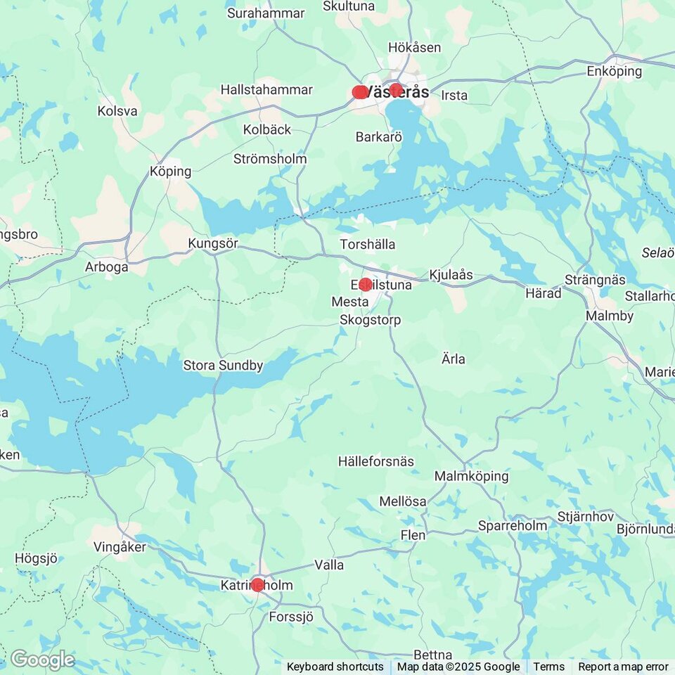 Butiker med rea-varor nära Hällberga, Södermanland