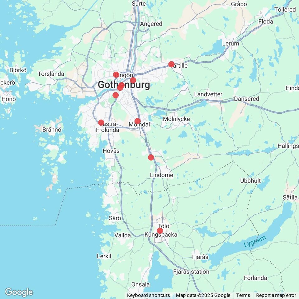 Butiker med rea-varor nära Hällesåker, Halland