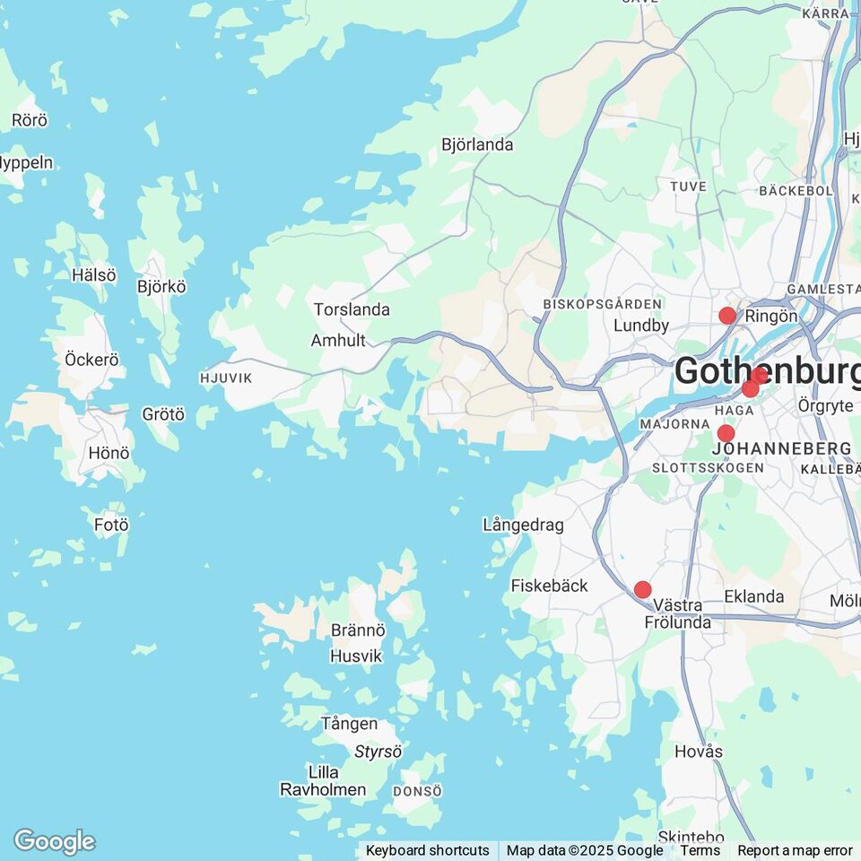 Butiker med rea-varor nära Hälsö, Bohuslän