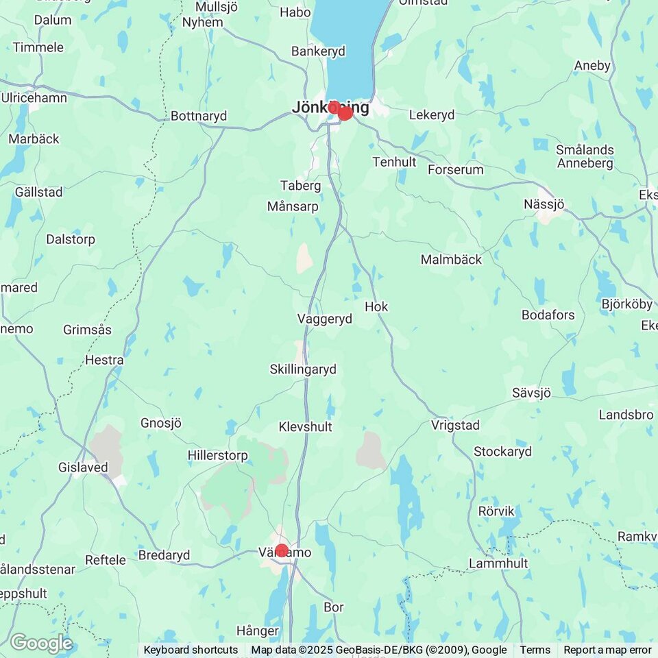 Butiker med rea-varor nära Hok, Småland