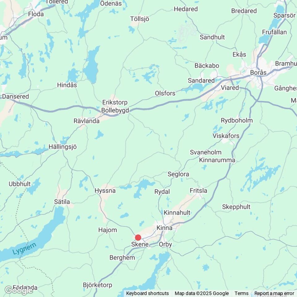 Butiker med rea-varor nära Holsljunga, Västergötland