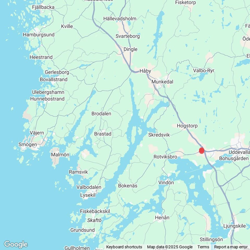 Butiker med rea-varor nära Hunnebostrand, Bohuslän