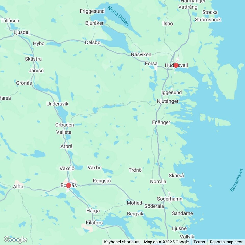 Butiker med rea-varor nära Iggesund, Hälsingland