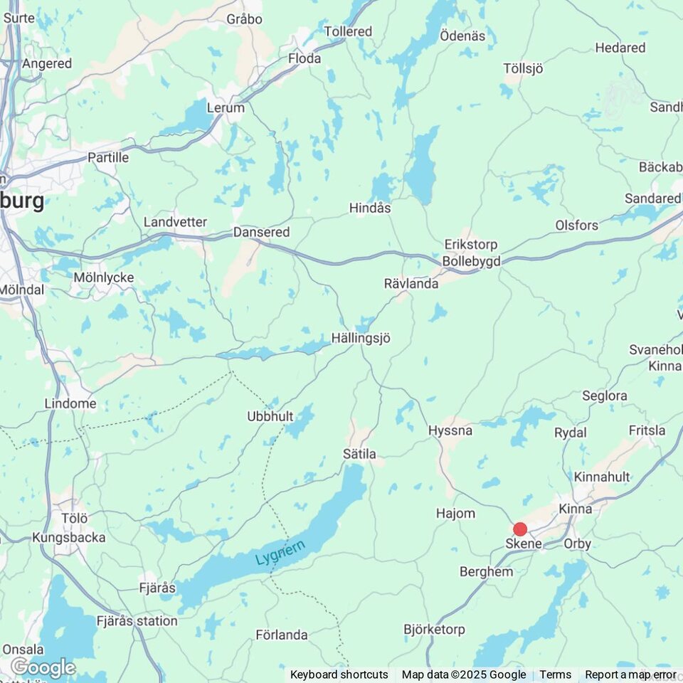 Butiker med rea-varor nära Jonsered, Västergötland