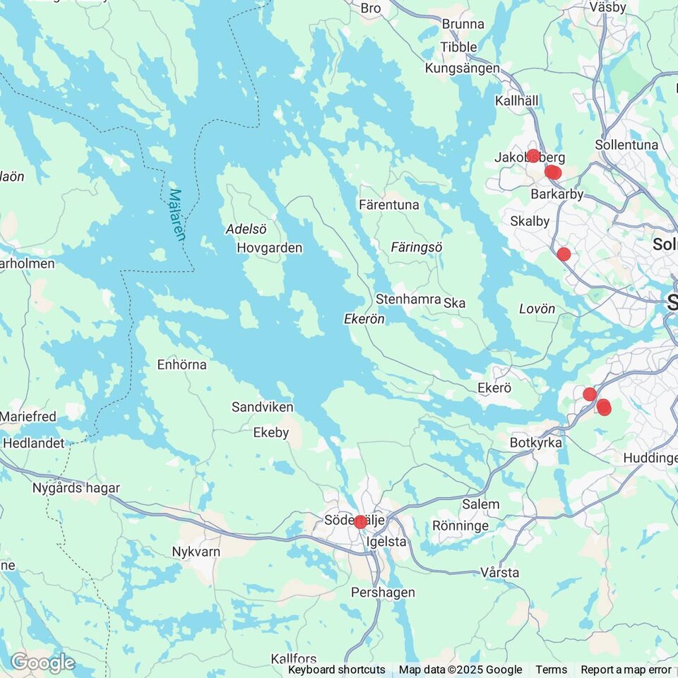 Butiker med rea-varor nära Kalkudden, Södermanland