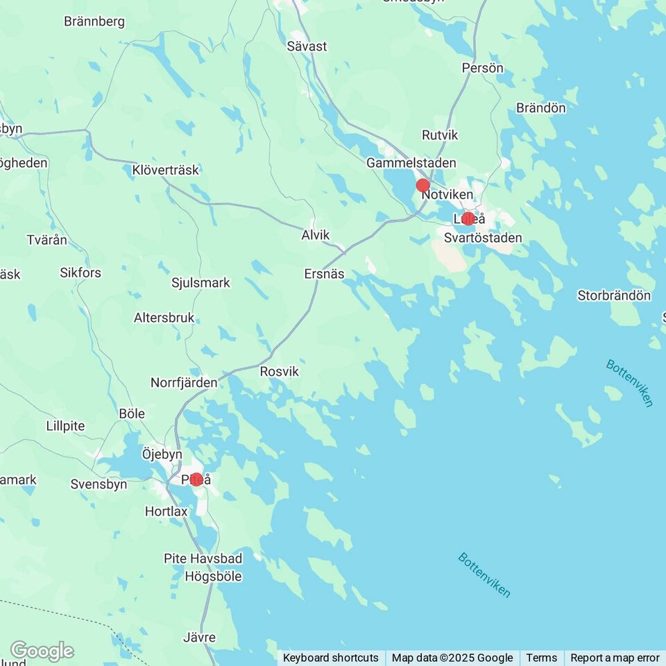 Butiker med rea-varor nära Karlsvik, Norrbotten