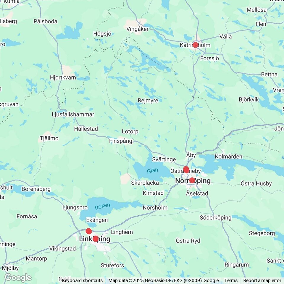 Butiker med rea-varor nära Kartlandet och Hagsätter, Östergötland