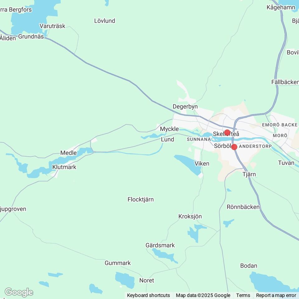 Butiker med rea-varor nära Klutmark, Västerbotten