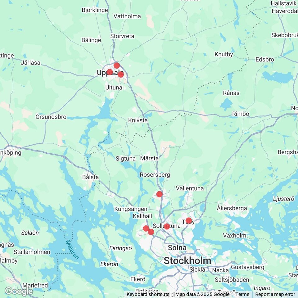 Butiker med rea-varor nära Knivsta, Uppland