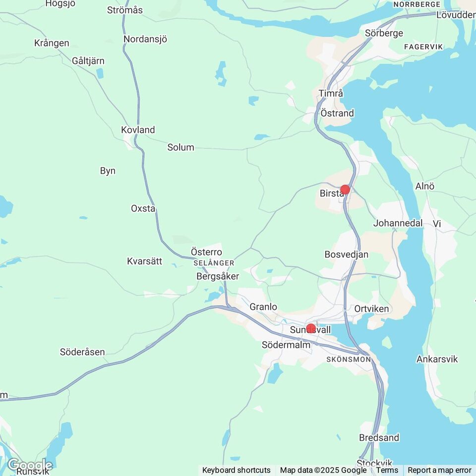 Butiker med rea-varor nära Kovland, Medelpad