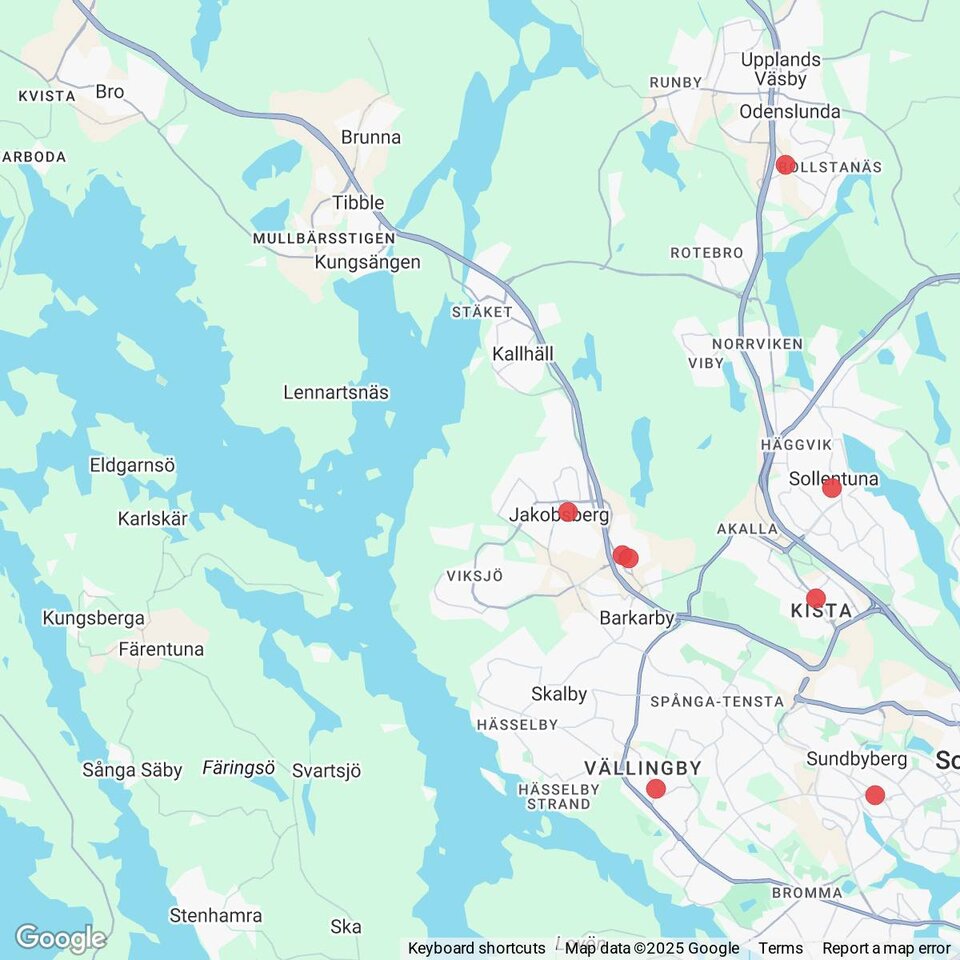 Butiker med rea-varor nära Kungsberga, Uppland