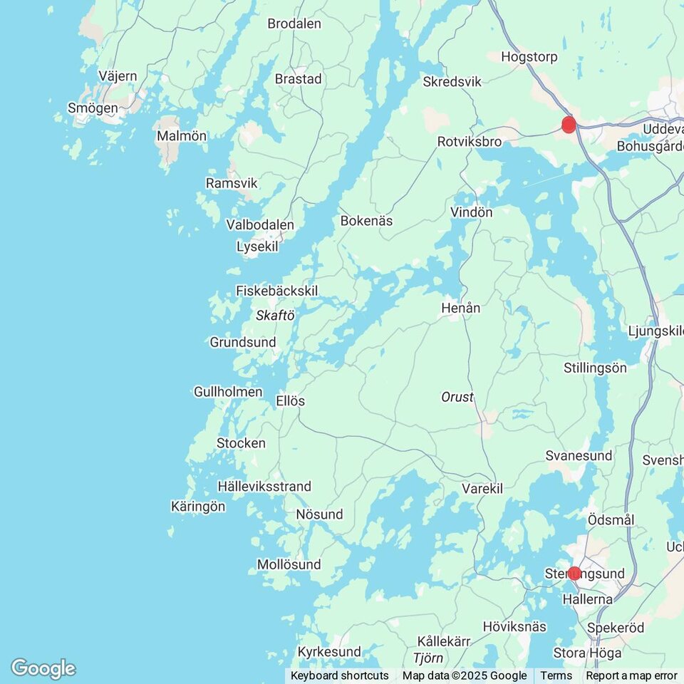 Butiker med rea-varor nära Kungshamn, Bohuslän