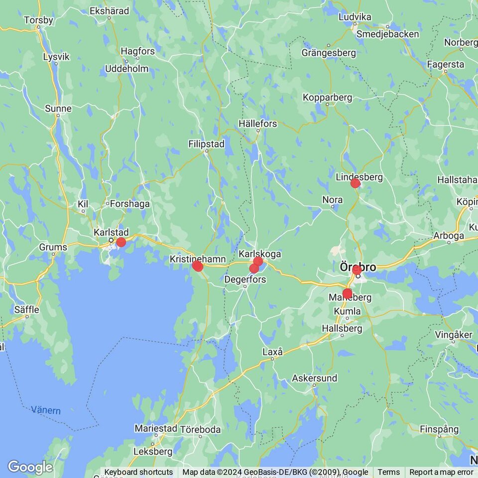 Butiker med rea-varor nära Värmland