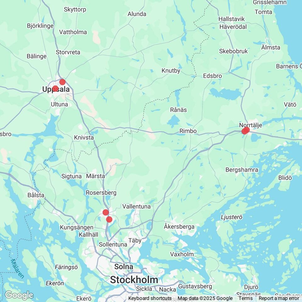 Butiker med rea-varor nära Länna, Uppland