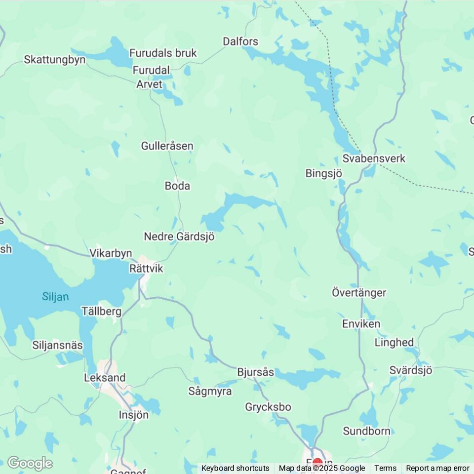 Butiker med rea-varor nära Leksand, Dalarna