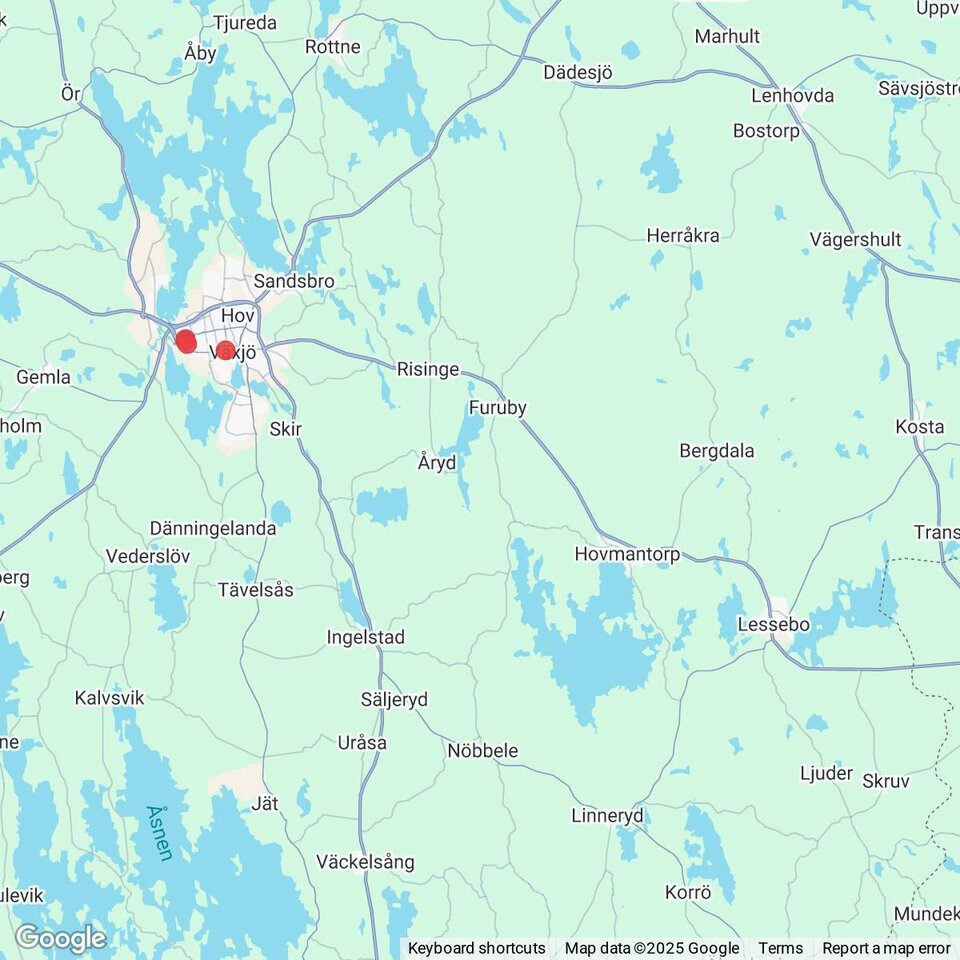 Butiker med rea-varor nära Lessebo, Småland