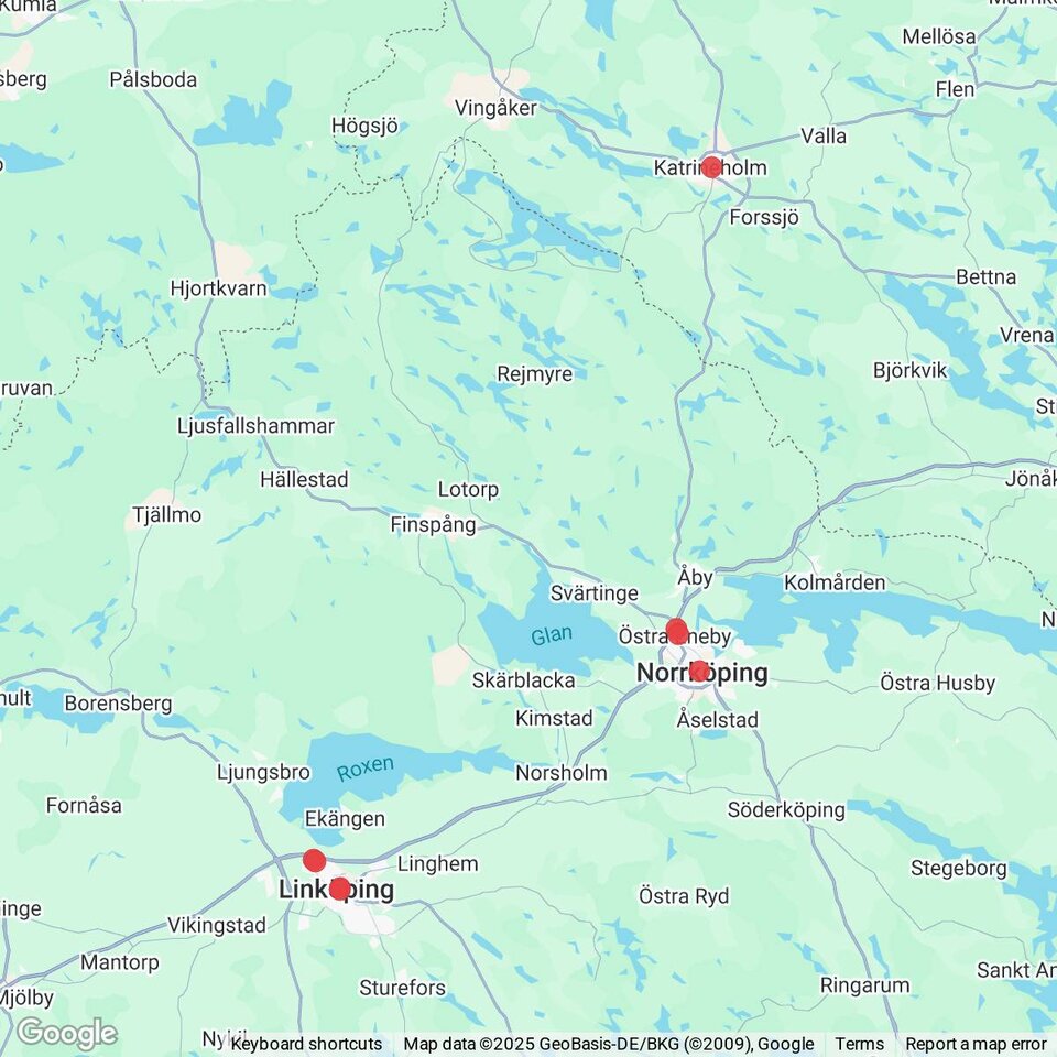 Butiker med rea-varor nära Lindö, Östergötland