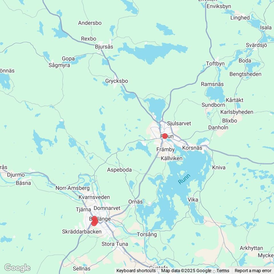 Butiker med rea-varor nära Linghed, Dalarna