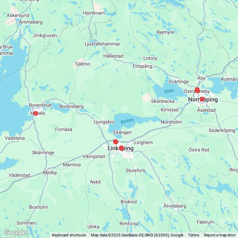 Butiker med rea-varor nära Linköping, Östergötland