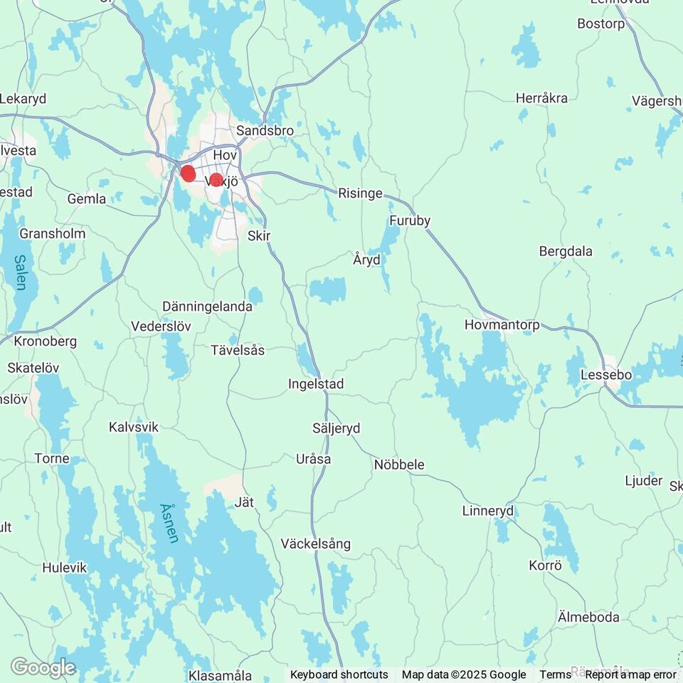 Butiker med rea-varor nära Linneryd, Småland