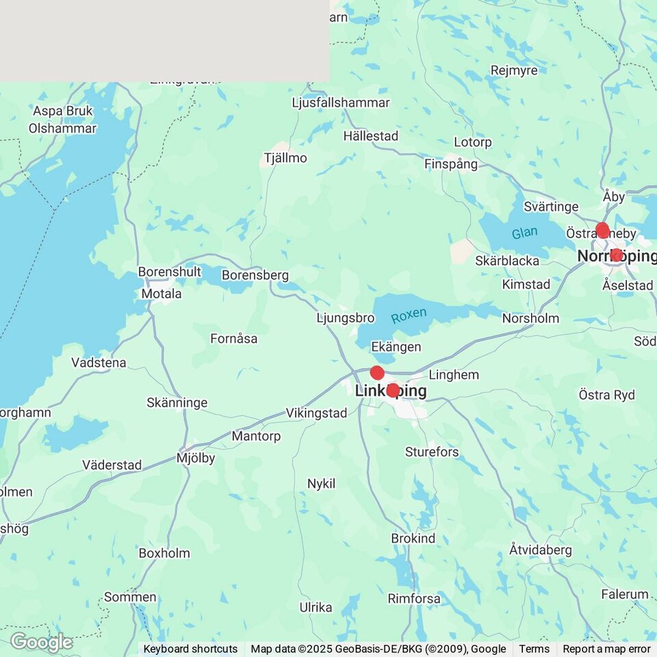 Butiker med rea-varor nära Ljunga, Östergötland