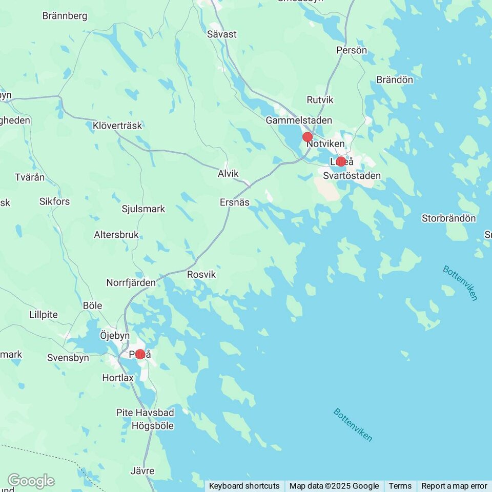 Butiker med rea-varor nära Luleå, Norrbotten