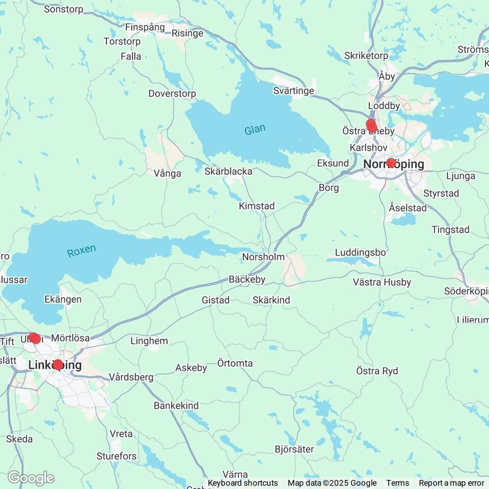 Butiker med rea-varor nära Lundby och Malm, Östergötland