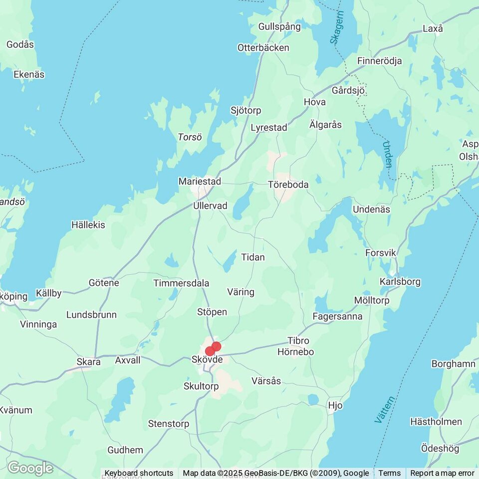 Butiker med rea-varor nära Lyrestad, Västergötland