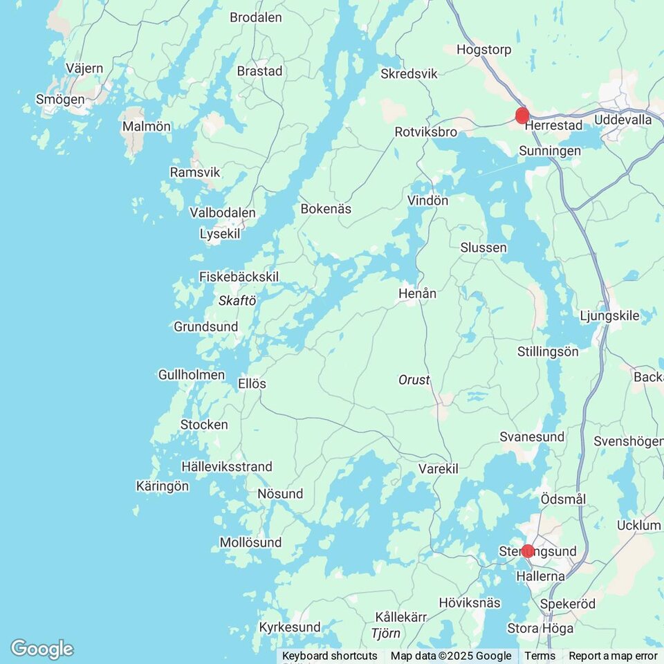 Butiker med rea-varor nära Malmön, Bohuslän