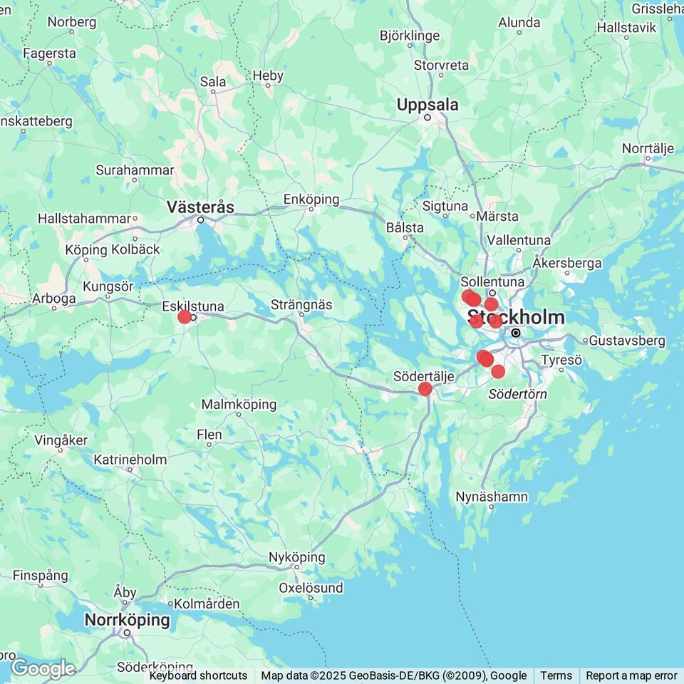 Butiker med rea-varor nära Mariefred, Södermanland