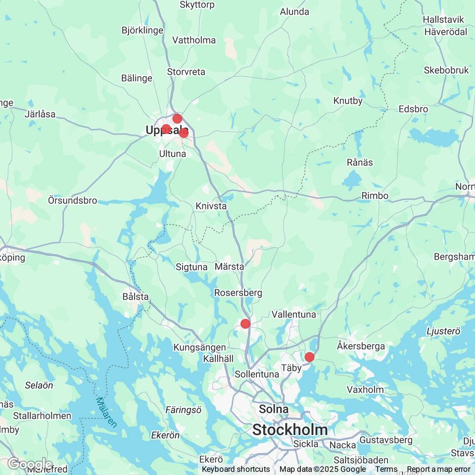 Butiker med rea-varor nära Marielund, Uppland