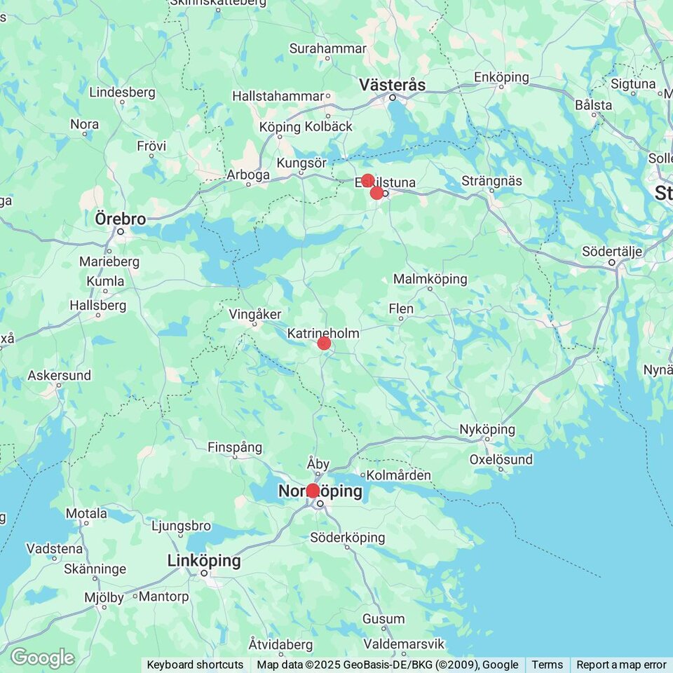 Butiker med rea-varor nära Marmorbyn, Södermanland