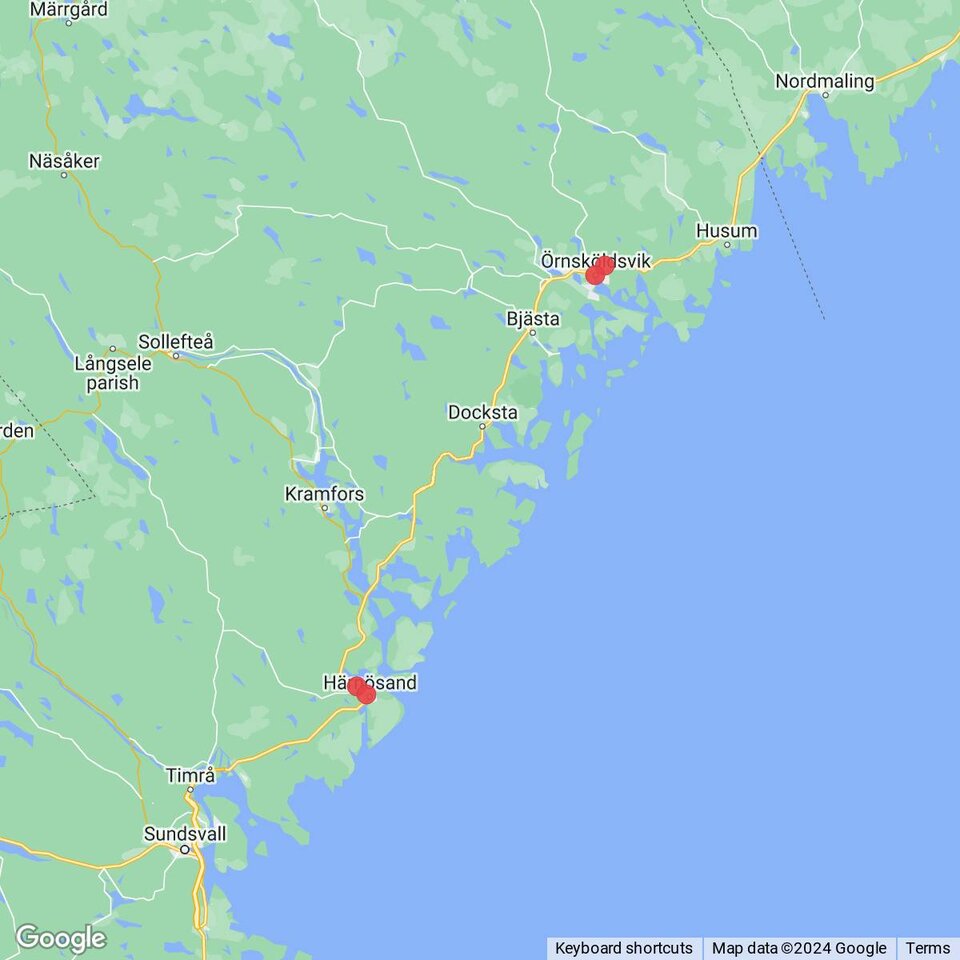 Butiker med rea-varor nära Mjällom, Ångermanland