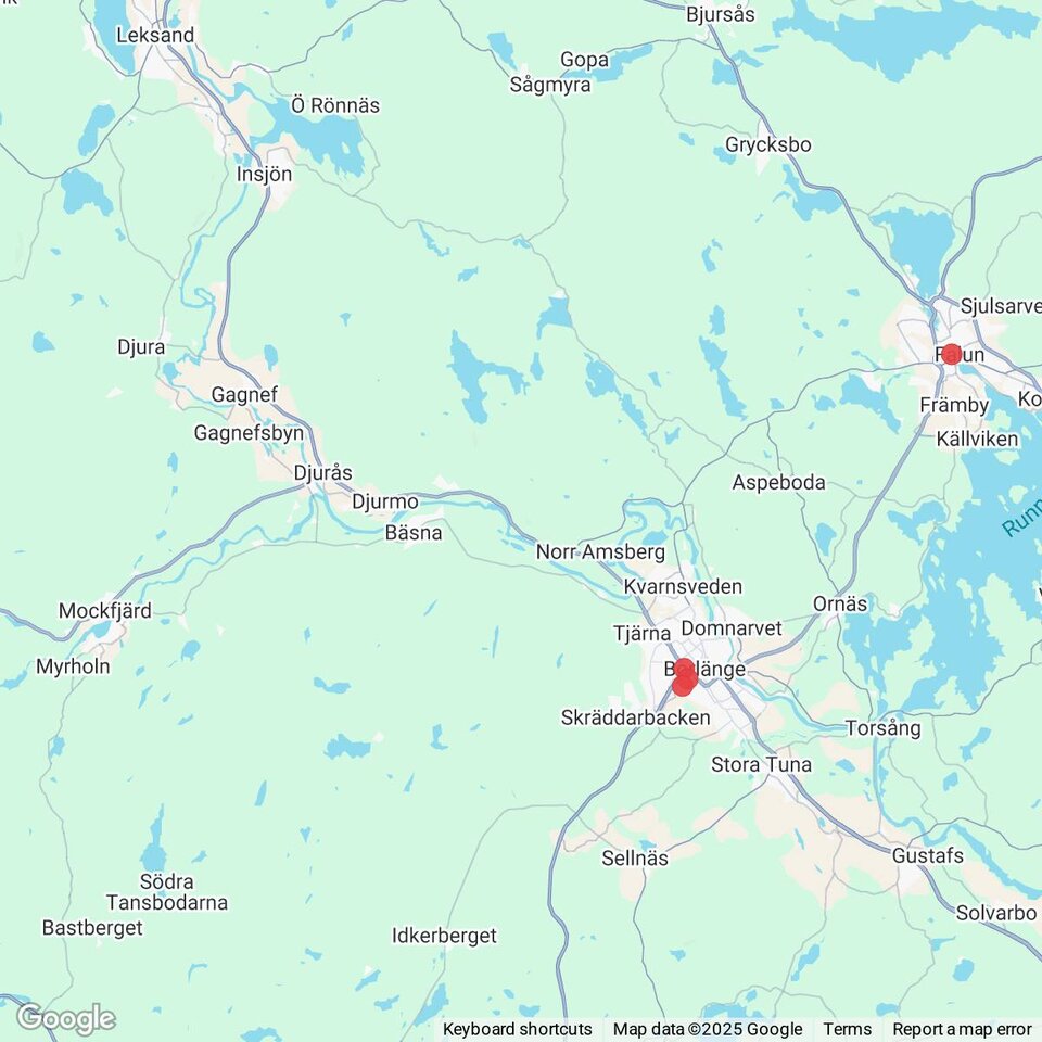 Butiker med rea-varor nära Mockfjärd, Dalarna