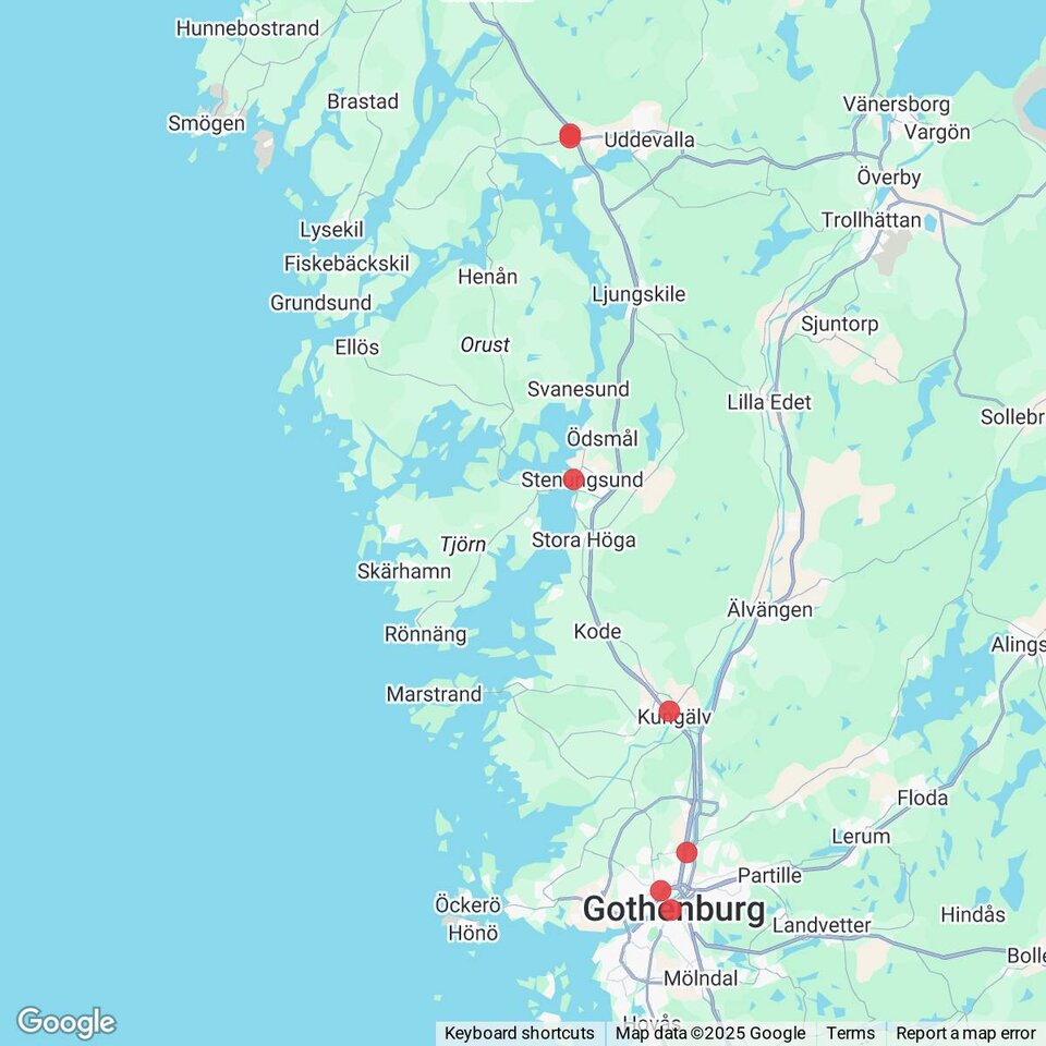 Butiker med rea-varor nära Mollösund, Bohuslän