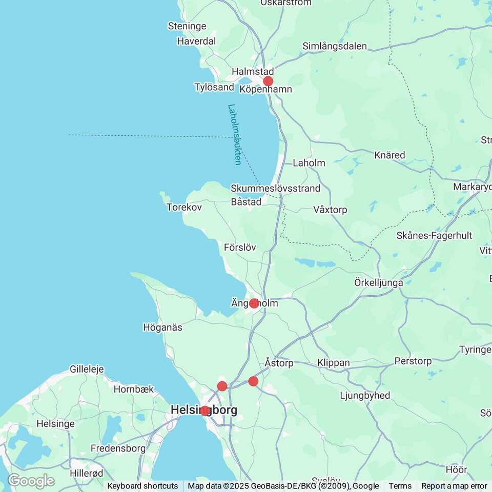 Butiker med rea-varor nära Munka-Ljungby, Skåne