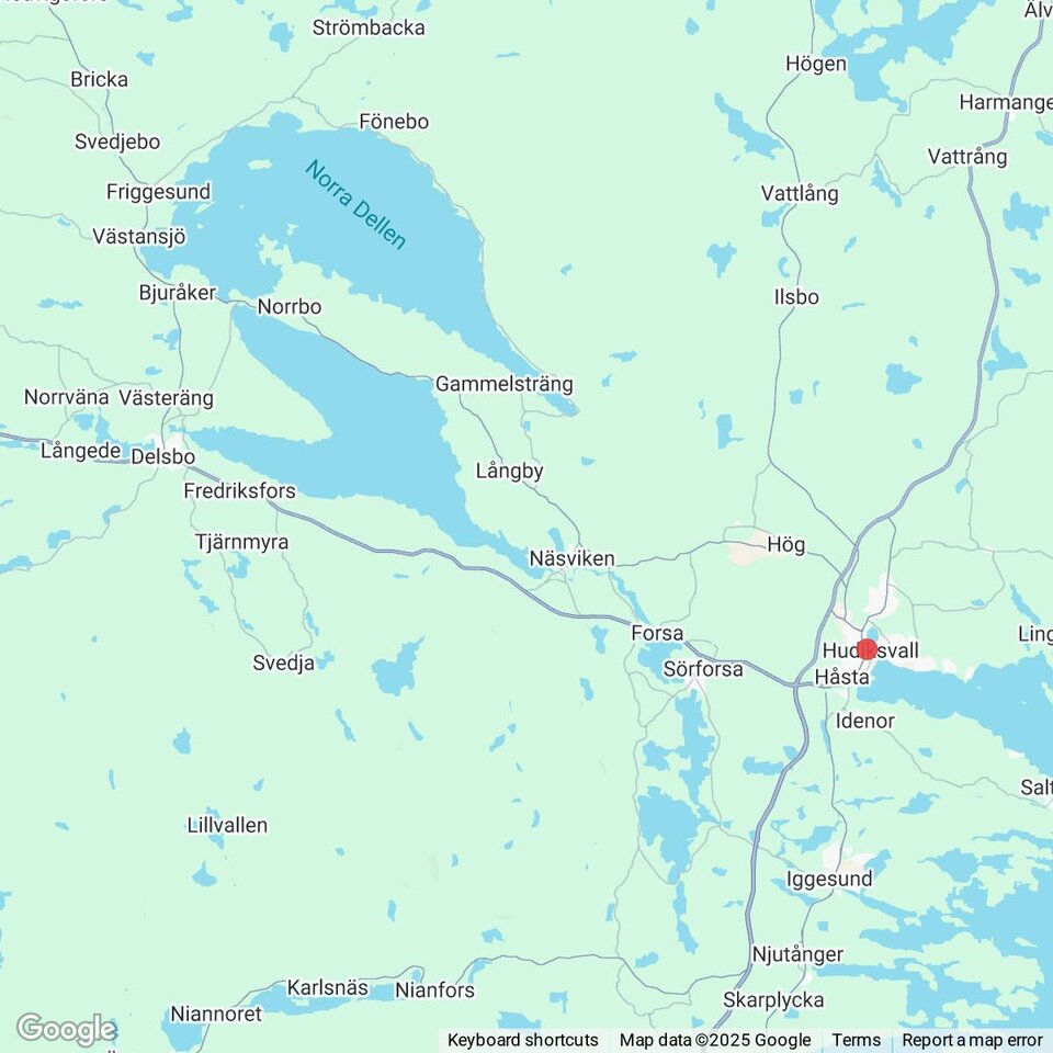 Butiker med rea-varor nära Näsbyn, Hälsingland