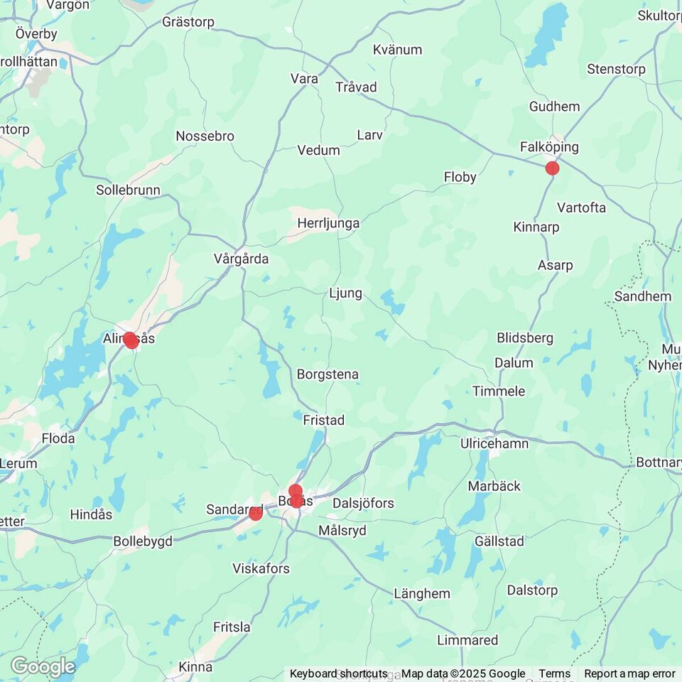 Butiker med rea-varor nära Nitta, Västergötland