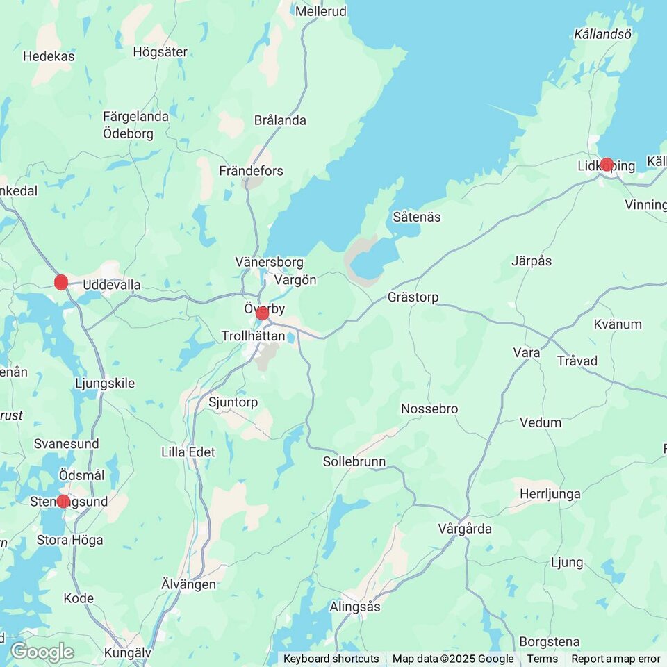 Butiker med rea-varor nära Nordkroken, Västergötland