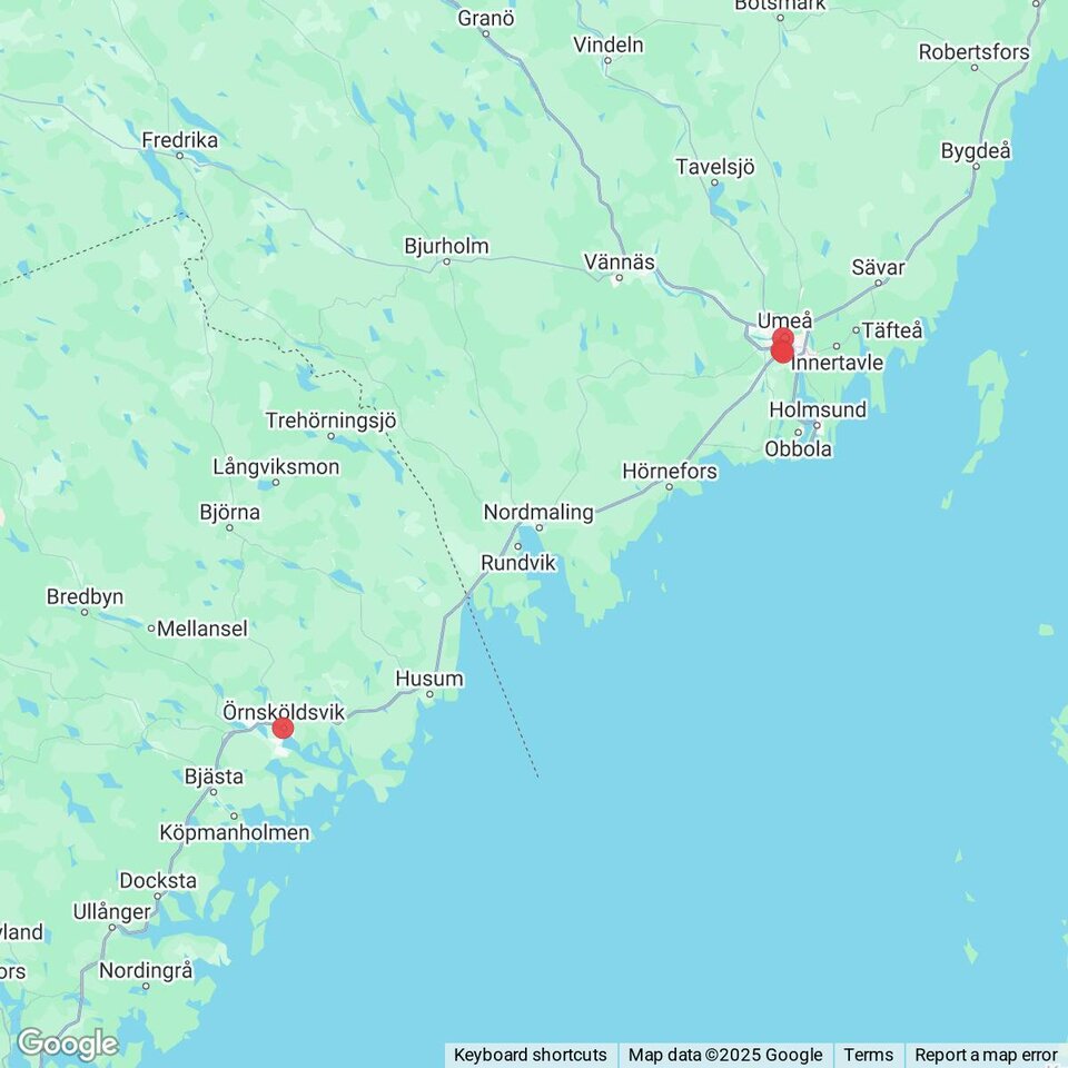 Butiker med rea-varor nära Nordmaling, Ångermanland