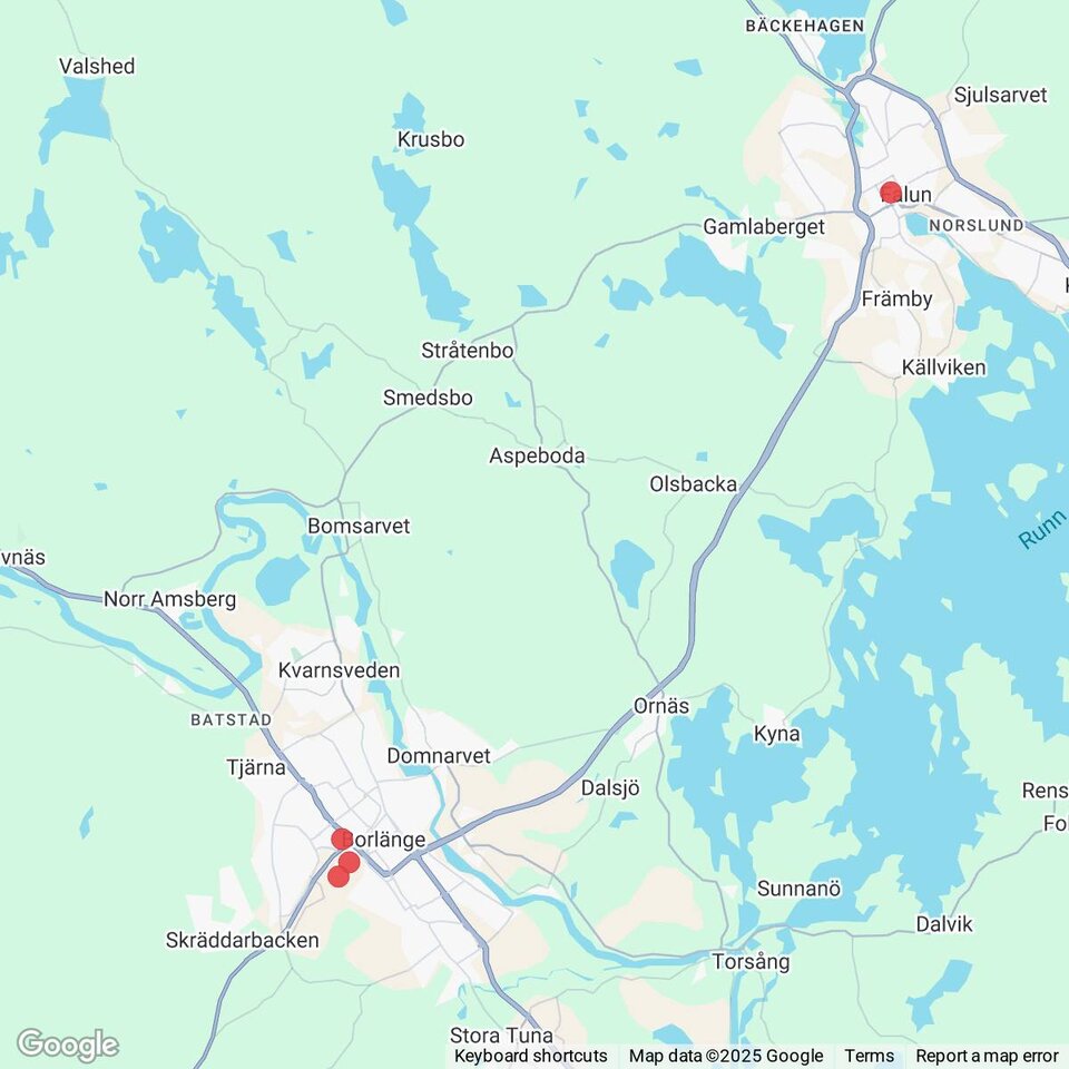 Butiker med rea-varor nära Norr Amsberg, Dalarna