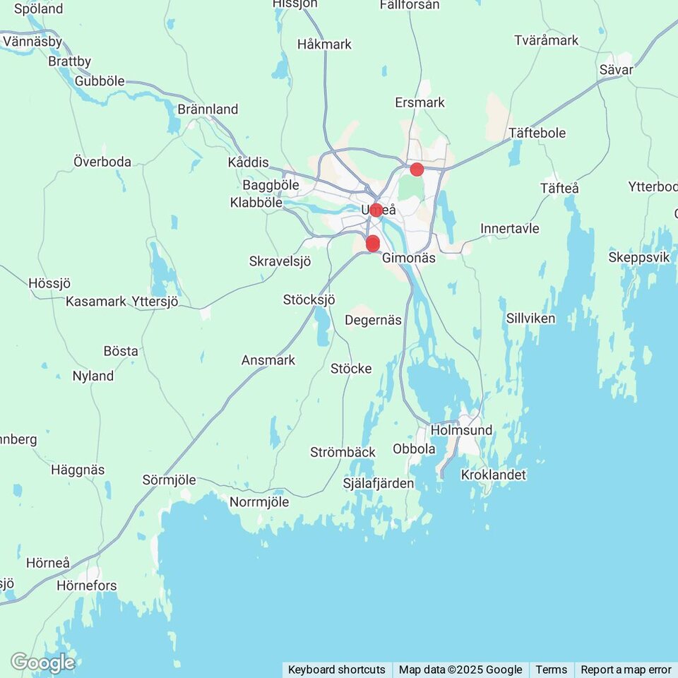 Butiker med rea-varor nära Norrmjöle, Västerbotten