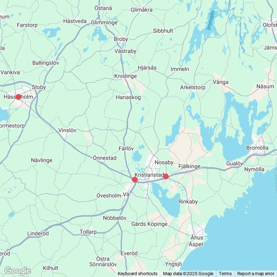 Butiker med rea-varor nära Nymölla