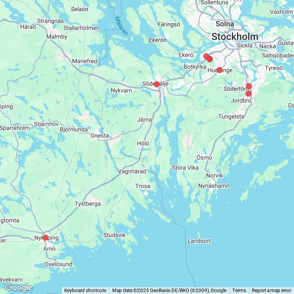 Butiker med rea-varor nära Öbolandet, Södermanland