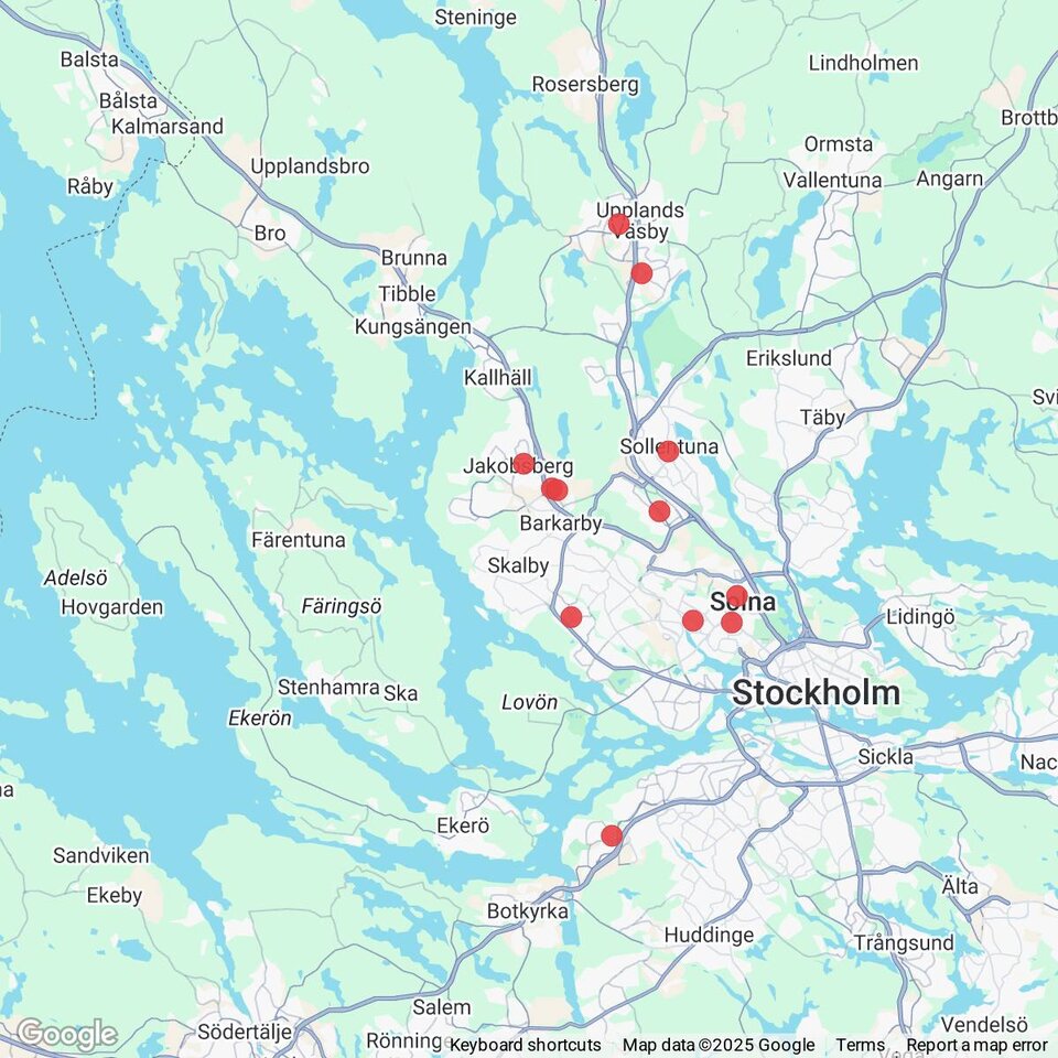 Butiker med rea-varor nära Ölsta, Uppland