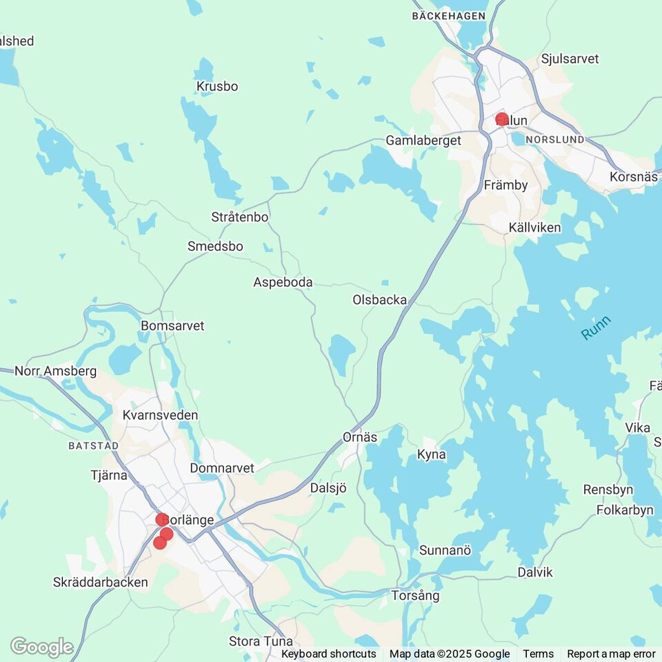 Butiker med rea-varor nära Ornäs, Dalarna