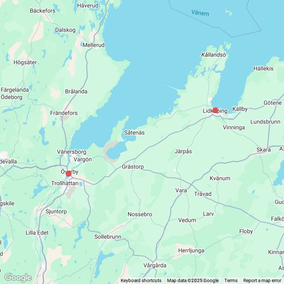 Butiker med rea-varor nära Örslösa, Västergötland