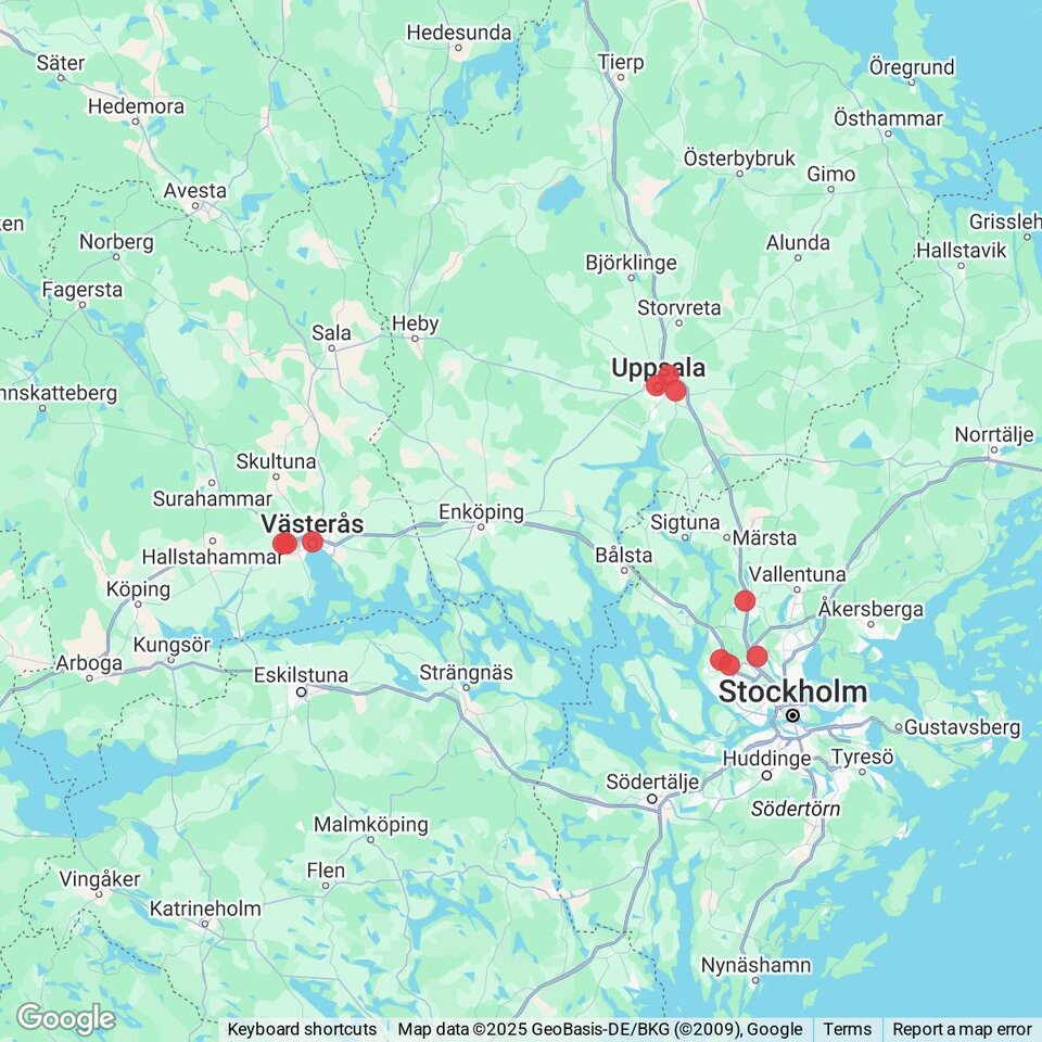 Butiker med rea-varor nära Örsundsbro
