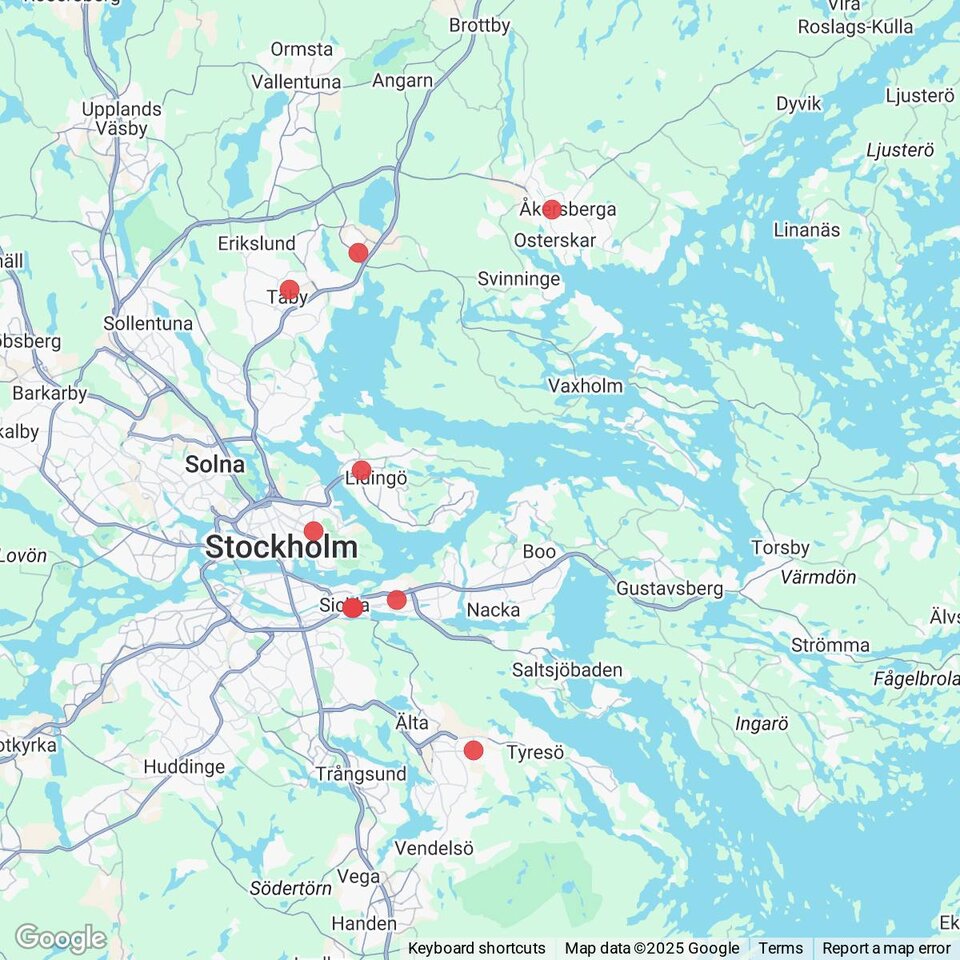 Butiker med rea-varor nära Oskar-Fredriksborg, Uppland