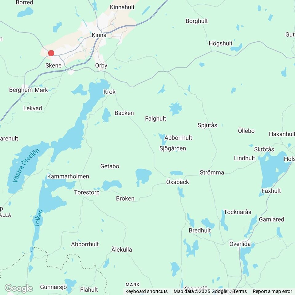 Butiker med rea-varor nära Överlida, Västergötland